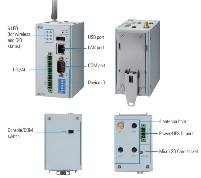 промышленные IoT-шлюзы IRU151 & IRU152 с низким энергопотреблением, аналоговыми входами и установкой на DIN-рейку от компании Axiomtek