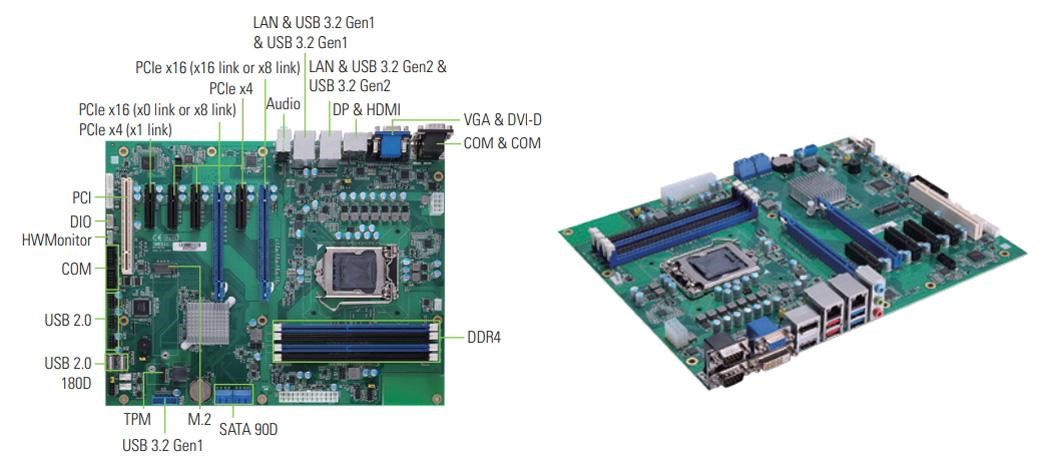 IMB530- промышленная материнская плата ATX  с мощным процессором Intel Core 10-го поколения